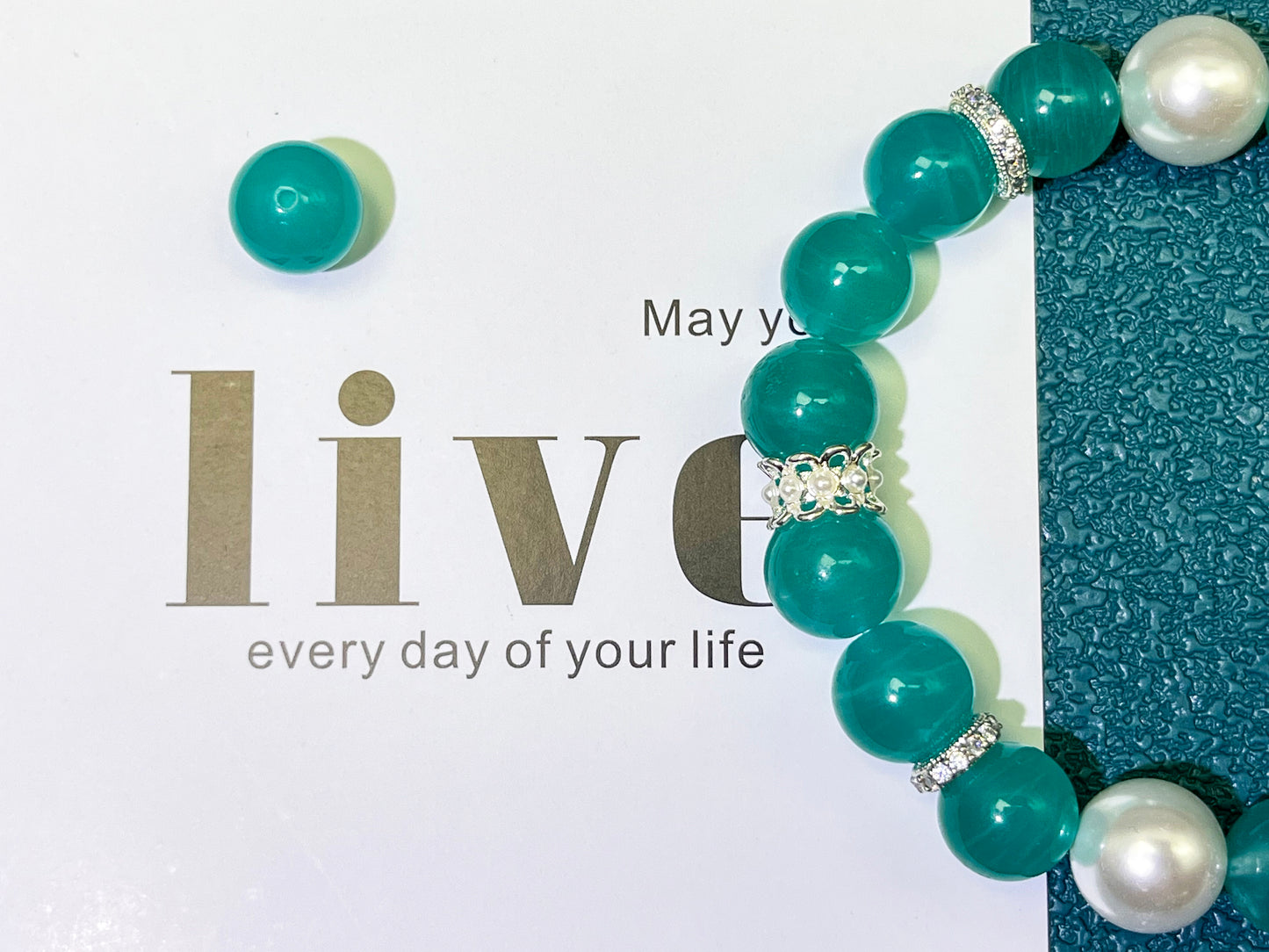 Natural Amazonite Bracelet - Truth & Courage Stone for Emotional Balance