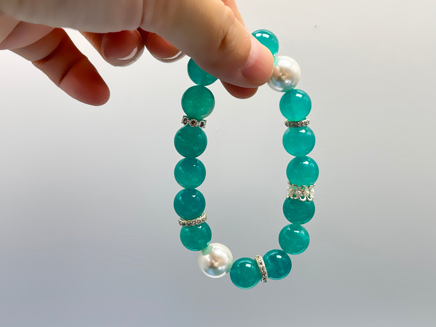 Natural Amazonite Bracelet - Truth & Courage Stone for Emotional Balance